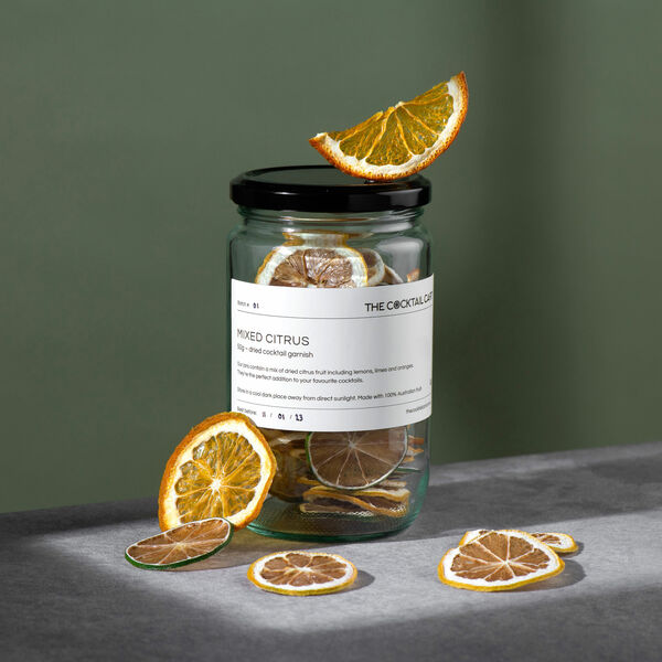 Dehydrated mixed citrus jar