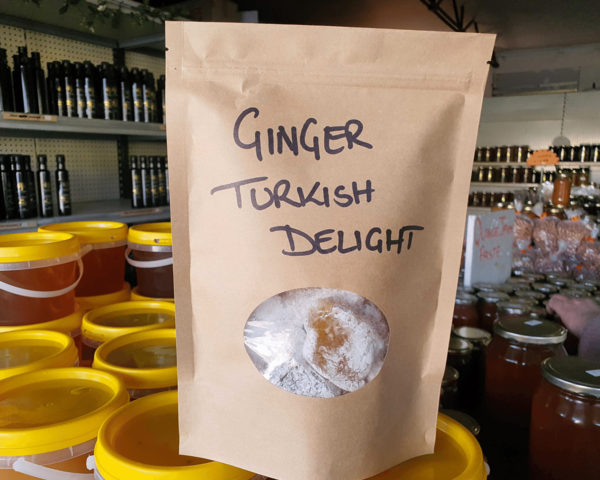 Ginger Turkish delight